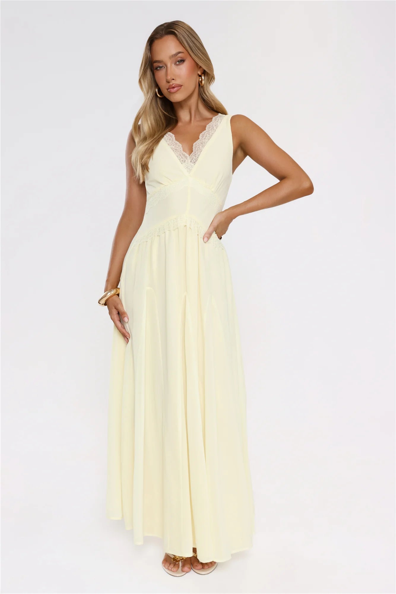 Salted Glow Maxi Dress Yellow